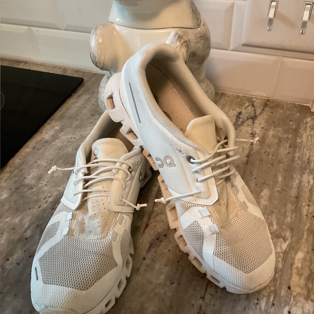 OC On Running white shoes
